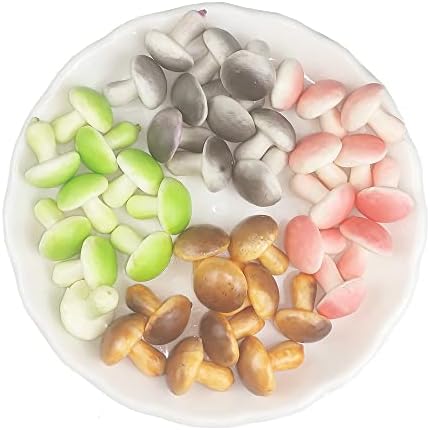 Mini Artificial Mushroom Decoration 40 PCS Set
