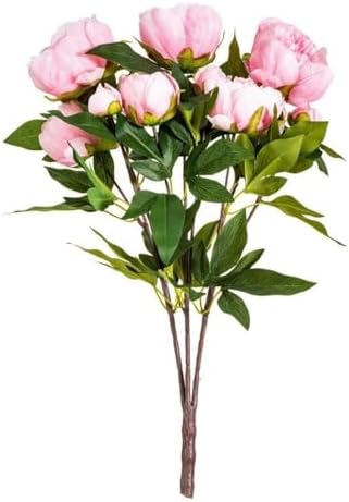 Vickerman 23 Inch Artificial Pink Peony Brush