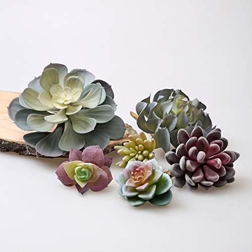 Artificial Succulents 15-Pack - Premium Faux Cactus Plants