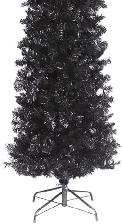 National Tree Company Artificial Christmas Tree 6 Feet Black Tinsel Includes Stand