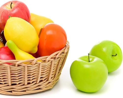 6PCS Artificial Fruits and Vegetables for Decor and Teaching