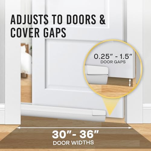 Comfyanno Under Door Draft Stopper - 30 to 36 Fit - Windproof Soundproof