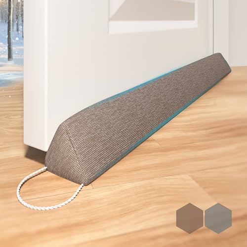 SYIPO Triangle Door Draft Stopper 354 Inch Weighted Under Door Seal