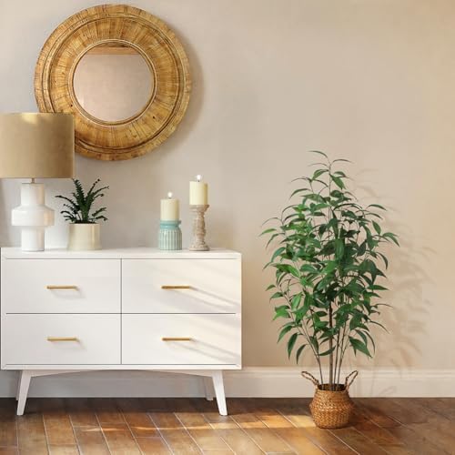Ferrgoal 4 Ft Artificial Eucalyptus Tree in Pot