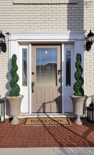 ALL SEASON GREEN 4 Spiral Boxwood Topiary Set of 2