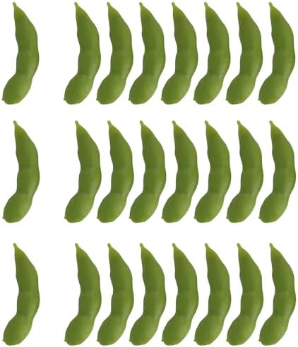 XGNG 24PCS Artificial Soybean Pods for Kitchen Display