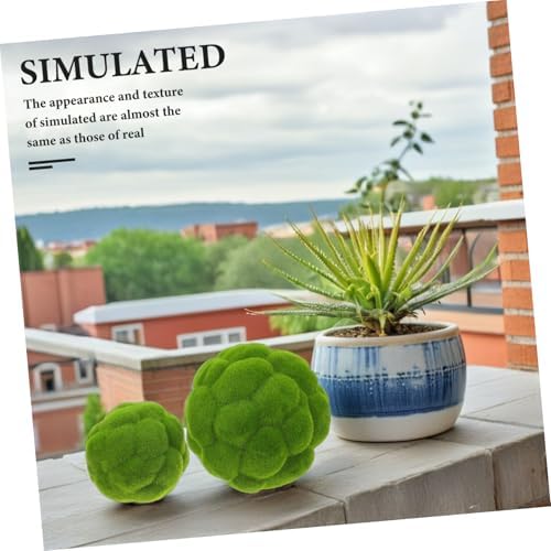 MAGICLULU 2Pcs Realistic Hanging Moss Ball Decor