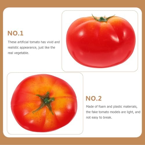 Cabilock 4pcs Foam Tomato Decorations for Home and Kitchen