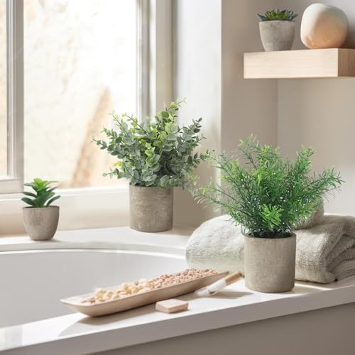 ALAGIRLS 4 Pack Artificial Plants Indoor Decor