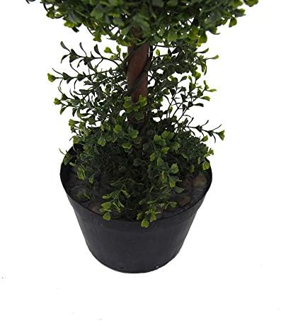 Vickerman 3 Foot Artificial Boxwood Topiary Double Ball Tree