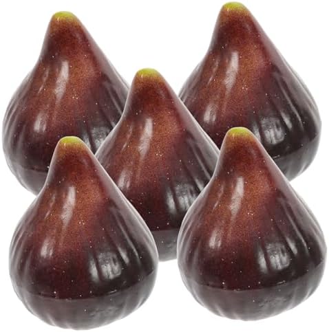 5Pcs Artificial Fig Models for Home Office Decor Display