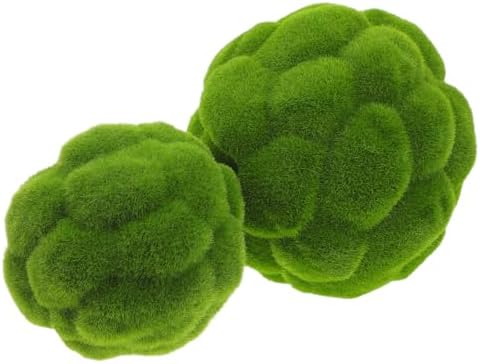 MAGICLULU 2Pcs Realistic Hanging Moss Ball Decor