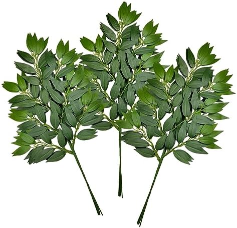 12Pcs Artificial Italian Ruscus Greenery Garland for Wedding Decor