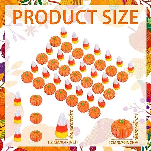 Wettarn 60 Pcs Halloween Resin Charms for DIY Crafts