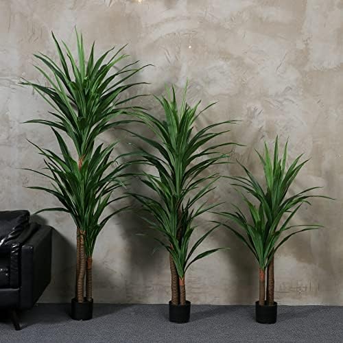FLOWORLD 4ft Tall Artificial Dracaena Plant