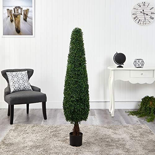 Nearly Natural 5ft Boxwood Topiary Artificial Tree UV Resistant