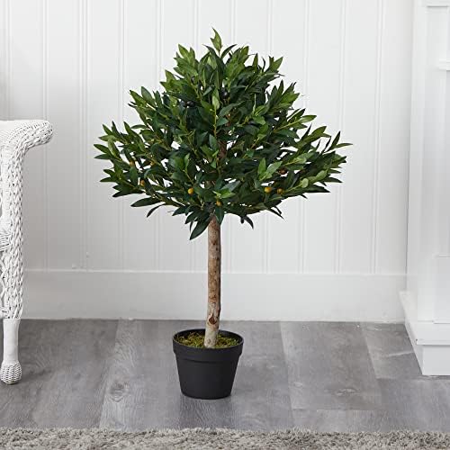 Nearly Natural 34in Olive Topiary Artificial Tree UV Resistant