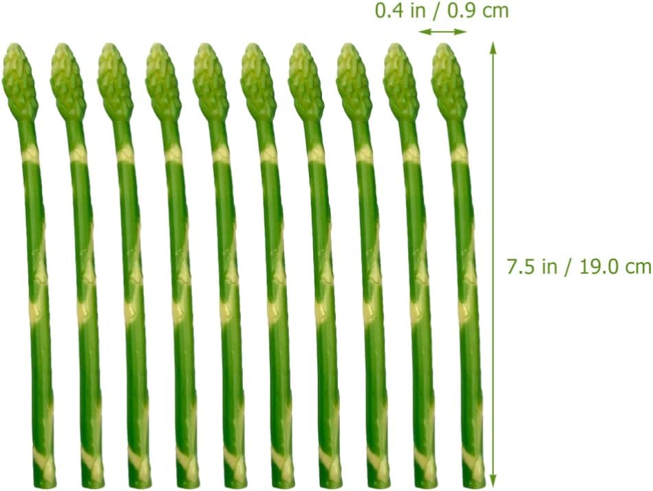 VOSAREA 10pcs Realistic Artificial Asparagus Decor