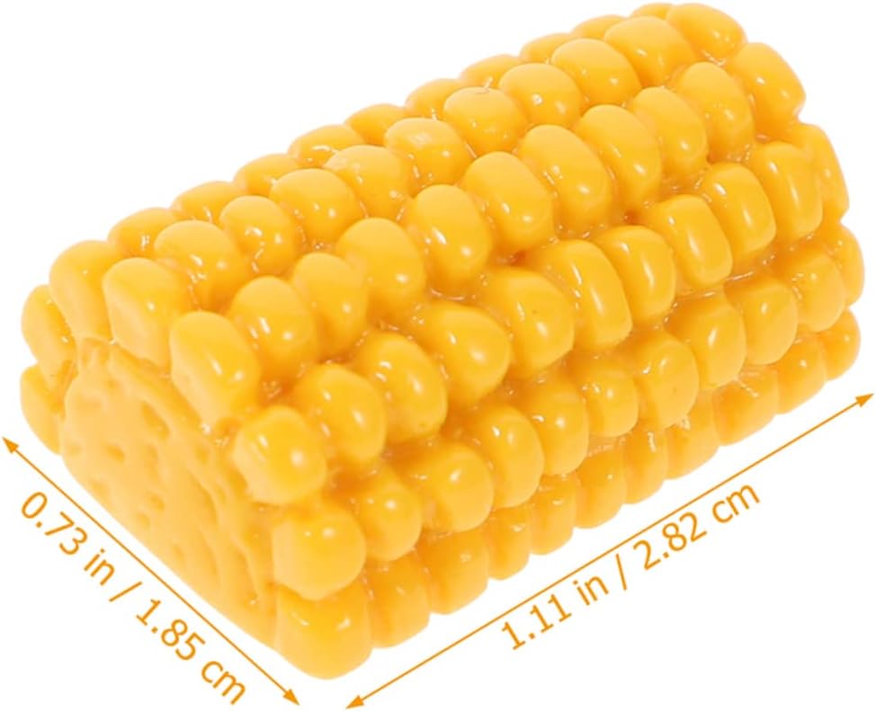 Kisangel 30pcs Resin Fake Corn Decorations