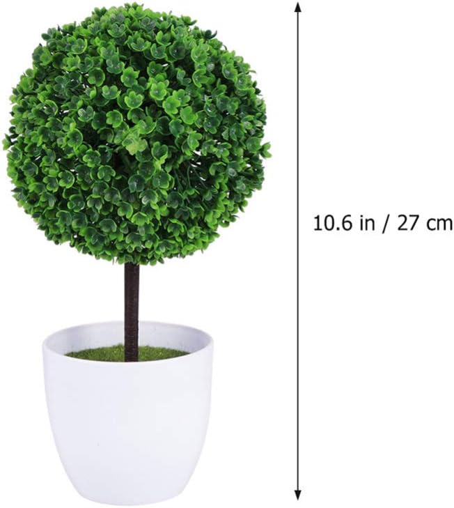 BESPORTBLE 2 Pcs Artificial Topiary Trees Farmhouse Decor