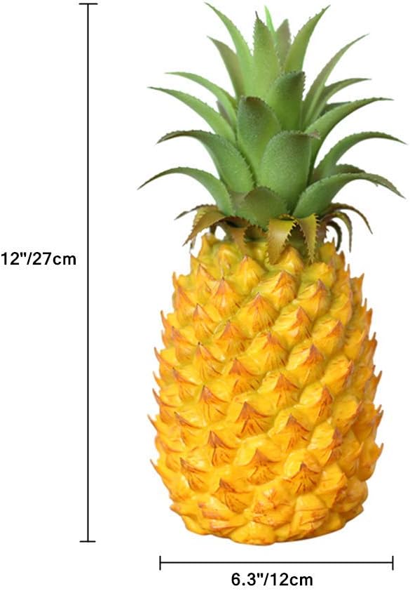 12 Inch Realistic Artificial Pineapple Decor