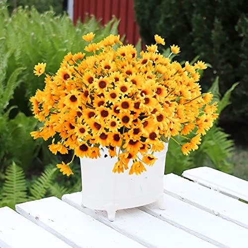 Uieke Artificial Sunflowers and Daisies 6 Bundle Yellow