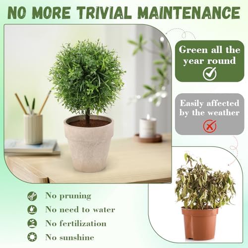 108 Inch Artificial Boxwood Topiary Potted Plant Decoration