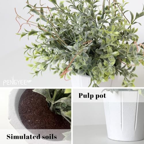 4 Pack Small Artificial Plants for Indoor Decor