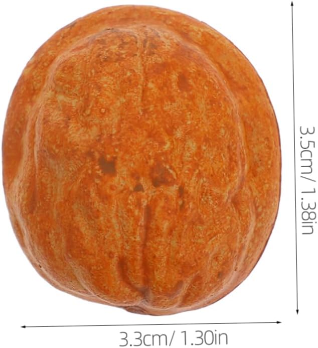 Sosoport Realistic Fake Walnut Decorations 10pcs