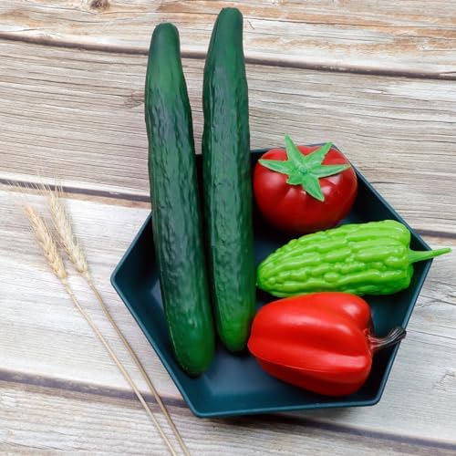 2PCS Artificial Cucumber PU Fake Vegetable Decoration Prop