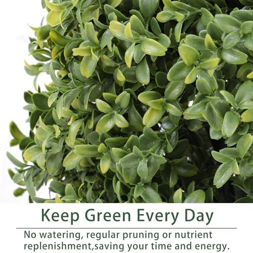 Artificial Boxwood Topiary Tree 4FT 2 Pack