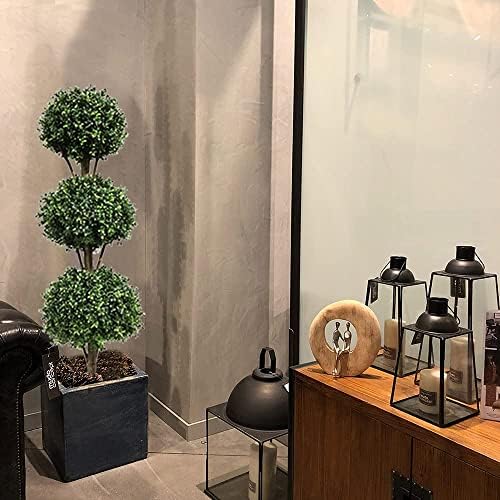 Momoplant Artificial Triple Ball Topiary Tree 46ft