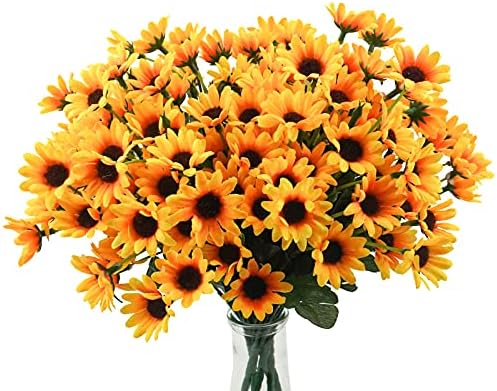 Uieke Artificial Sunflowers and Daisies 6 Bundle Yellow