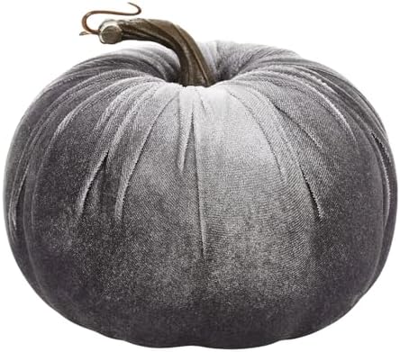 8Pcs Halloween Pumpkin Decorations Velvet Mini Pumpkins