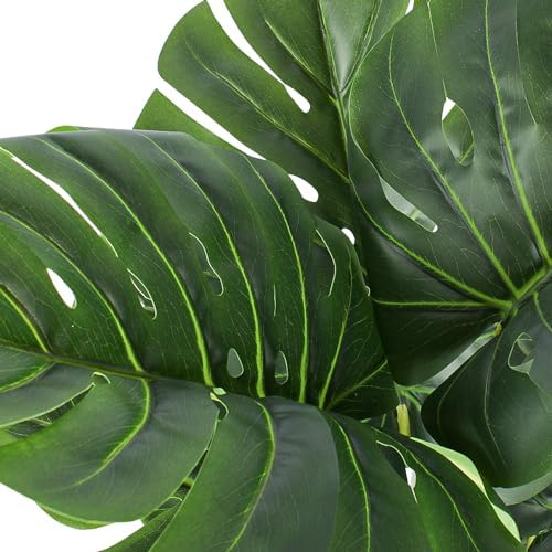 Floworld Artificial Monstera Plant 4FT Tall 2 Pack Fake Trees
