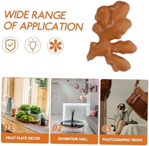 2pcs Lifelike Artificial Ginger for Home Decor and Halloween