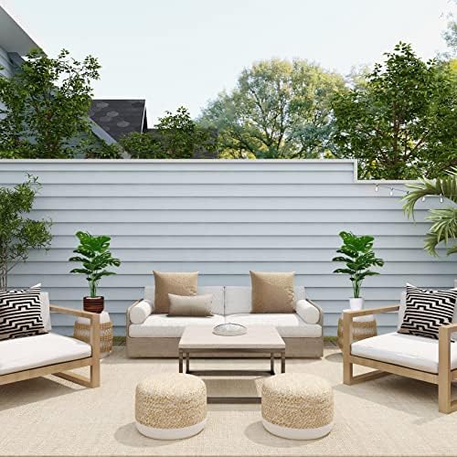 SAJANDAS 2-Piece Artificial Monstera Deliciosa Plants Set