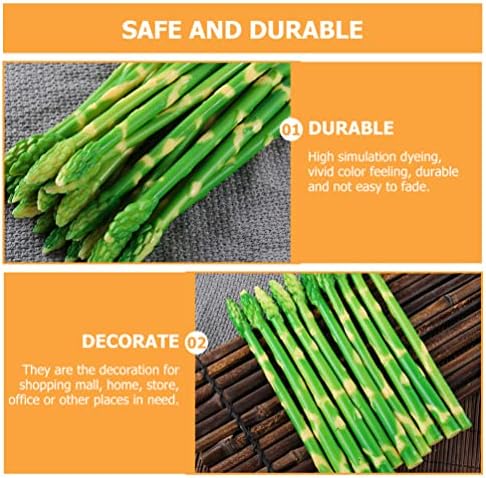 VOSAREA 10pcs Realistic Artificial Asparagus Decor