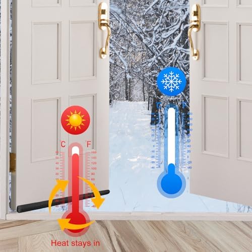 2 Pack Large Door Draft Stopper 36 Inch Adjustable
