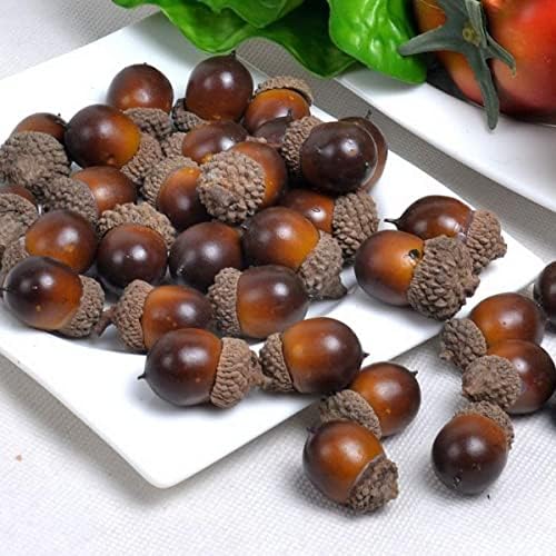 Lifelike Acorn Artificial Fruit Decoration 50pcs