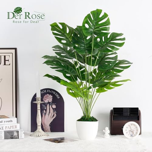 Der Rose 28 Inch Artificial Monstera Plant