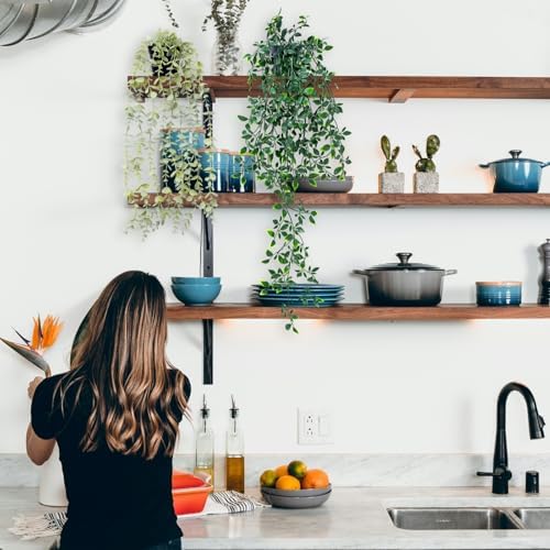 Freyalife 2pcs Artificial Hanging Plants for Decor