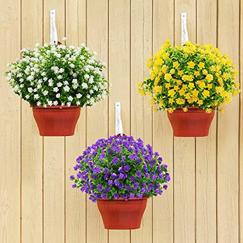 GREENRAIN Artificial Flowers for Outdoor Decoration