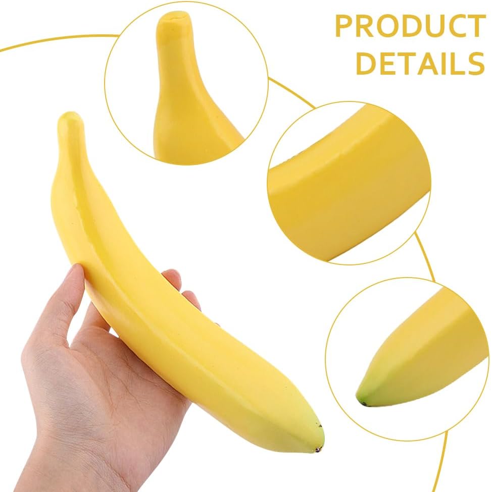 Loyanger Artificial Banana Fake Fruit Decoration Props