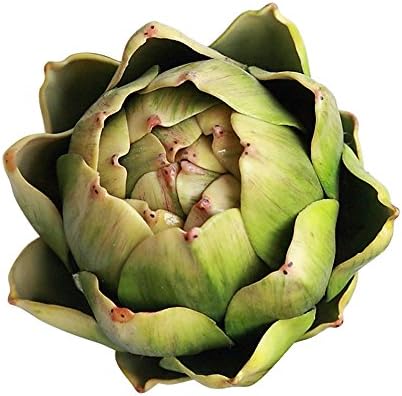 Artificial Artichoke Vegetables Decor Set of 6 Green