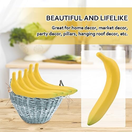 Loyanger Artificial Banana Fake Fruit Decoration Props