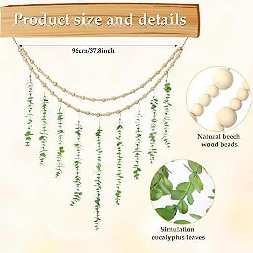 Jetec Hanging Eucalyptus Boho Wall Decor 36x36 Inch