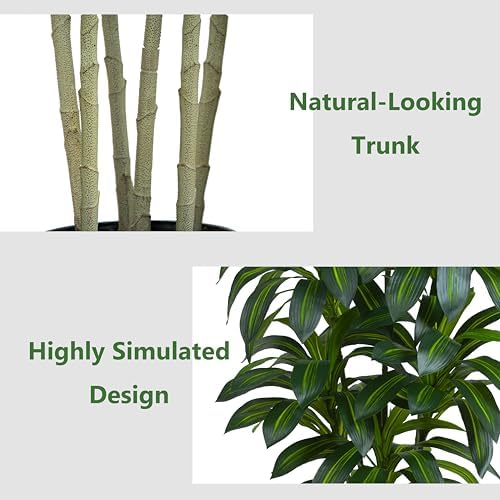 Artificial Dracaena Plant 5FT 6 Trunks Indoor Fake Tree
