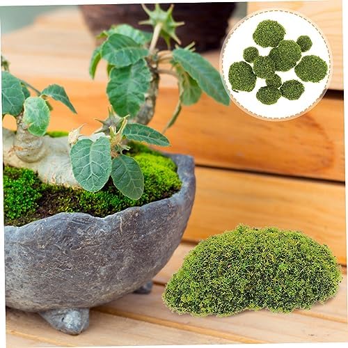 Luxshiny 12Pcs Artificial Moss Stones Decor