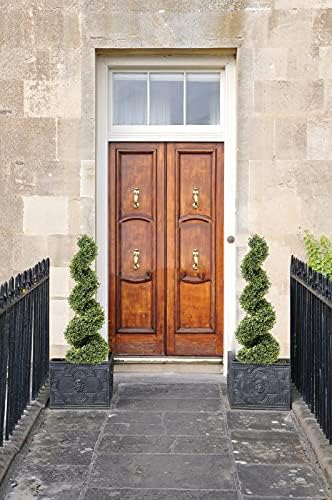 35 Inch Artificial Boxwood Topiary Tree Set of 2